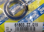 lozisko 61803 ZZ G15 SNR