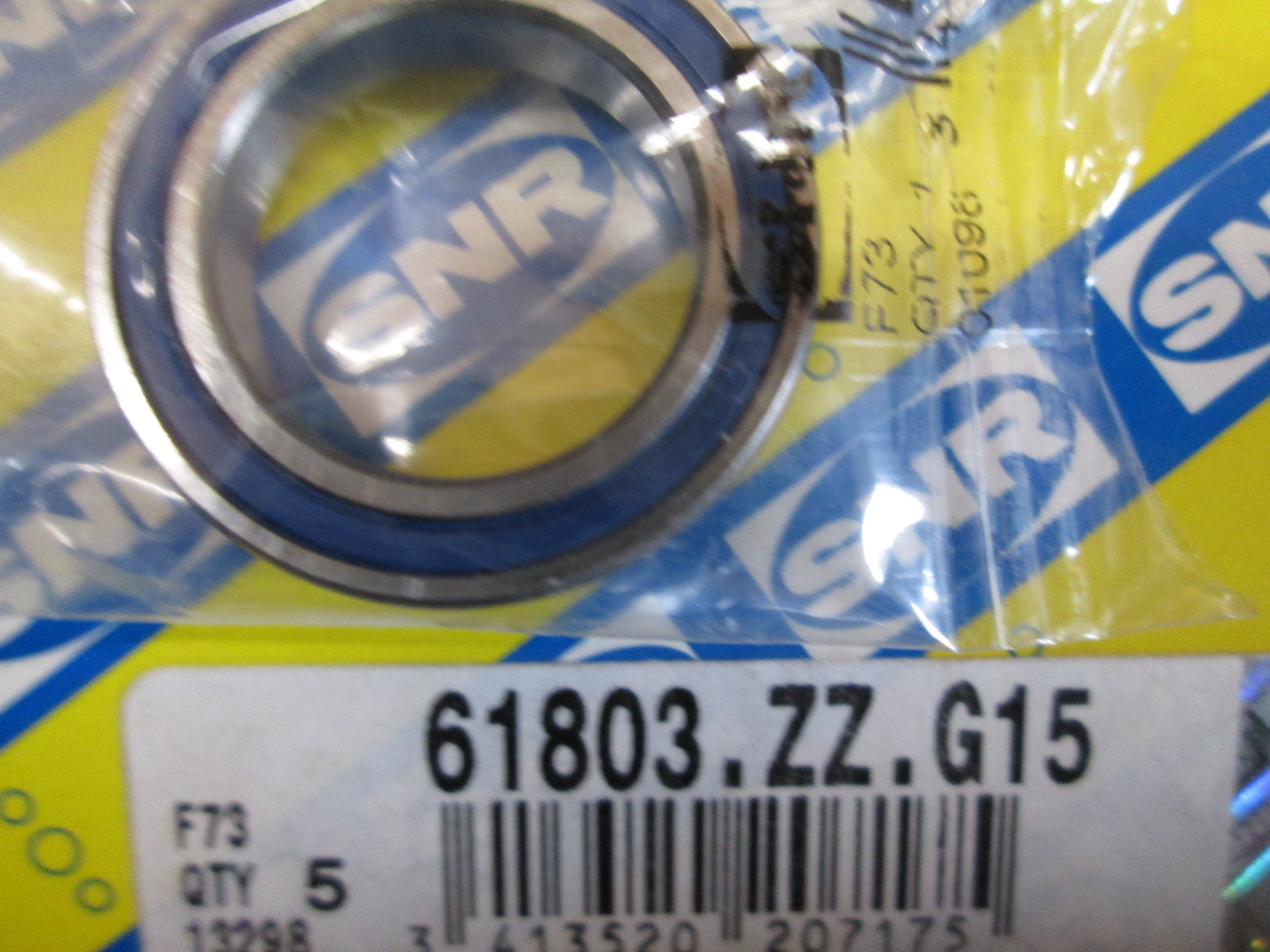 lozisko 61803 ZZ G15 SNR