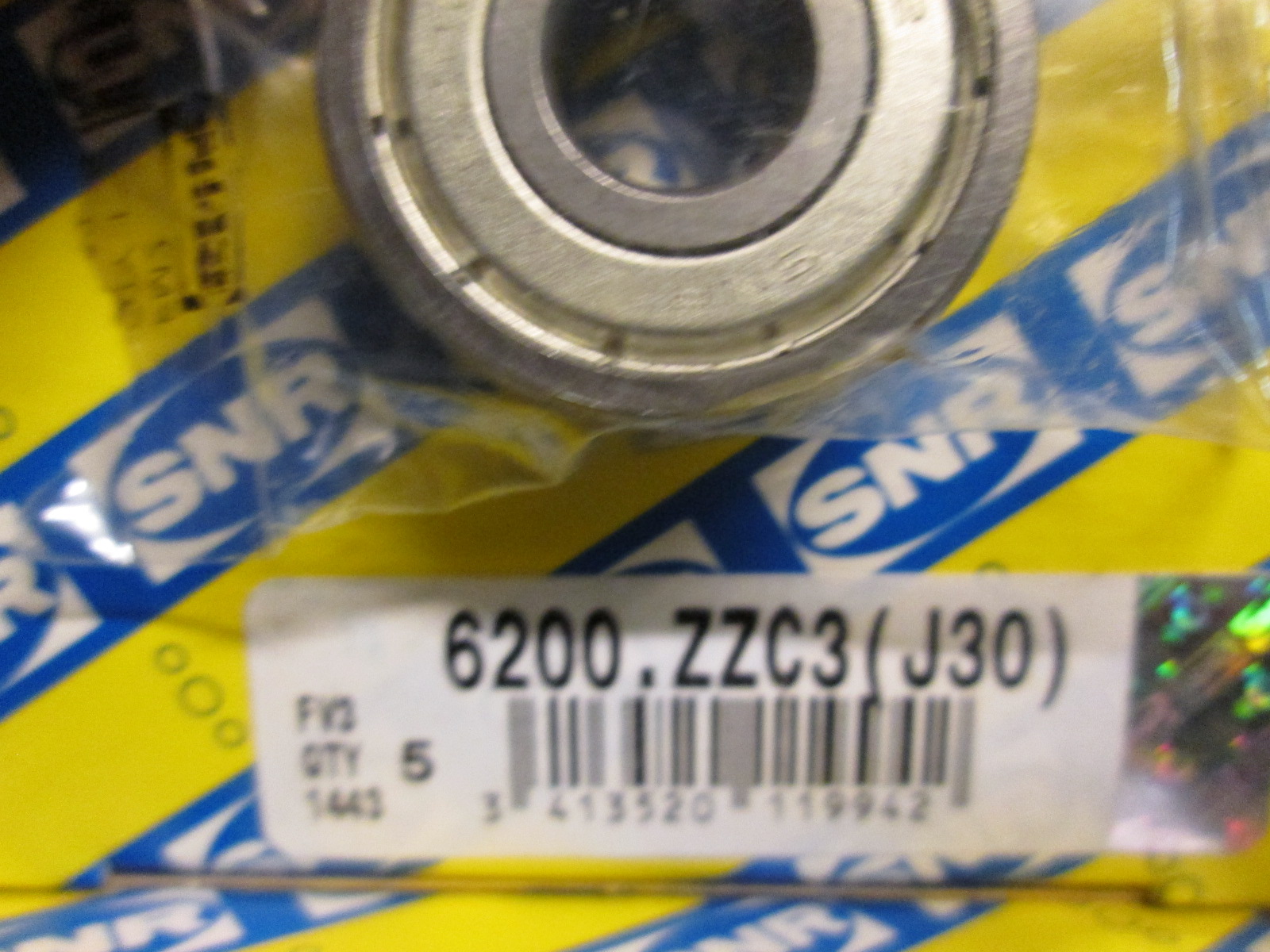 lozisko 6200 ZZ C3 SNR