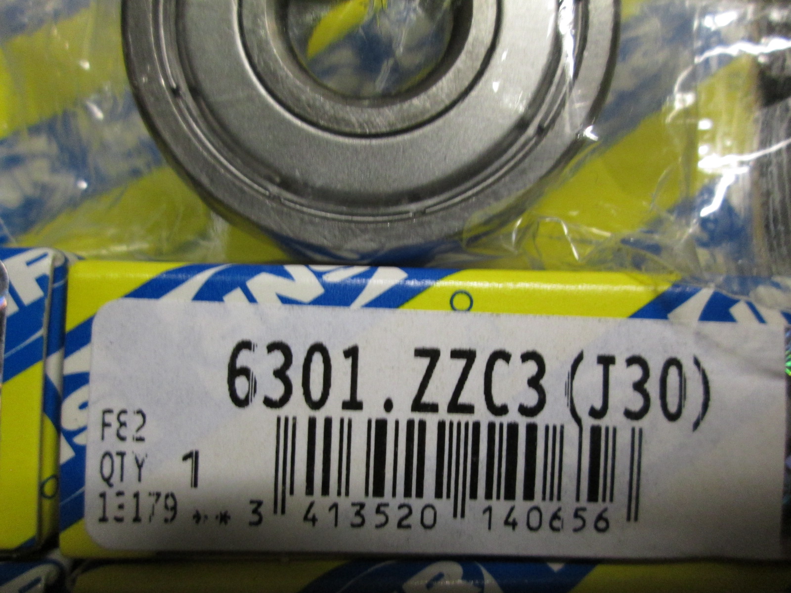 lozisko 6301 ZZ C3 SNR